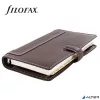 Kalendárium, gyűrűs, betétlapokkal, personal méret, FILOFAX, 'Holborn', barna