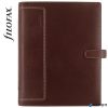 Kalendárium, gyűrűs, betétlapokkal, A5 méret, FILOFAX, "Holborn", barna