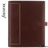 Kalendárium, gyűrűs, betétlapokkal, A5 méret, FILOFAX, 'Holborn', barna
