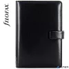 Kalendárium, gyűrűs, betétlapokkal, personal méret, FILOFAX 'Metropol', fekete
