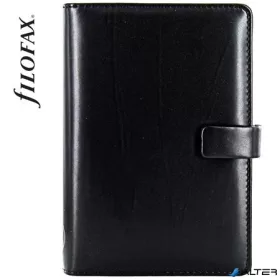   Kalendárium, gyűrűs, betétlapokkal, personal méret, FILOFAX 'Metropol', fekete