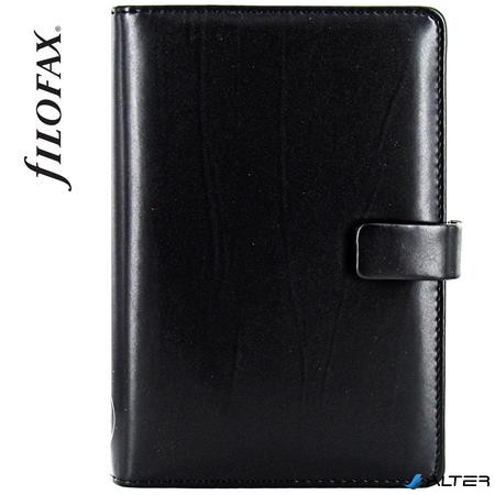 Kalendárium, gyűrűs, betétlapokkal, personal méret, FILOFAX 'Metropol', fekete