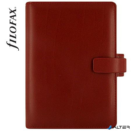 Kalendárium, gyűrűs, betétlapokkal, personal méret, FILOFAX "Metropol", vörös
