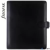 Kalendárium, gyűrűs, betétlapokkal, A5, FILOFAX 'Metropol', fekete