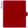Kalendárium, gyűrűs, betétlapokkal, A5, FILOFAX 'Metropol', vörös