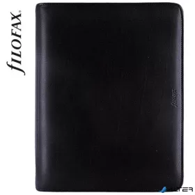   Kalendárium, gyűrűs, betétlapokkal, A5, FILOFAX 'Metropol', cipzárral fekete