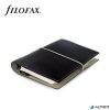 Kalendárium, gyűrűs, betétlapokkal, personal méret, FILOFAX, "Domino", fekete