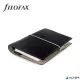 Kalendárium, gyűrűs, betétlapokkal, personal méret, FILOFAX, 'Domino', fekete