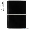 Kalendárium, gyűrűs, betétlapokkal, personal méret, FILOFAX, "Domino", fekete