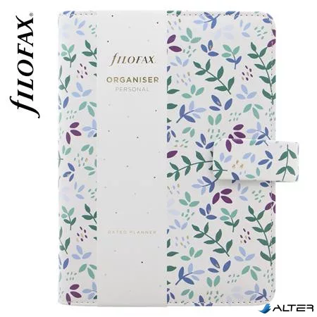 Kalendárium, gyűrűs, betétlapokkal, personal méret, FILOFAX "Garden Sunrise"