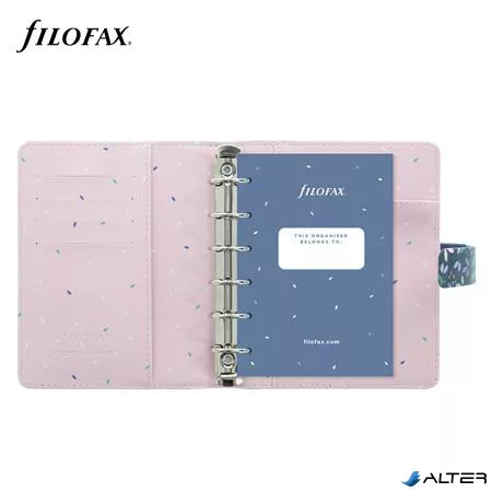 Kalendárium, gyűrűs, betétlapokkal, pocket méret, FILOFAX "Garden Dusk"