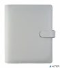 Kalendárium, gyűrűs, betétlapokkal, personal méret, FILOFAX "Saffiano", gránit