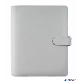   Kalendárium, gyűrűs, betétlapokkal, personal méret, FILOFAX "Saffiano", gránit