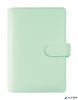 Kalendárium, gyűrűs, betétlapokkal, personal méret, FILOFAX "Saffiano", menta