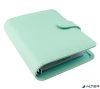 Kalendárium, gyűrűs, betétlapokkal, pocket méret, FILOFAX "Saffiano", menta