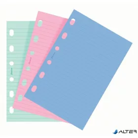   Kalendárium betét, jegyzetlap, personal méret, vonalas, FILOFAX, vegyes szín