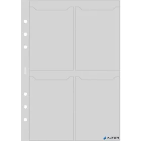 Kalendárium betét, kártyatartó, personal méret, FILOFAX