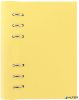 Tervező, naptár és füzet betéttel, A5, FILOFAX "Clipbook Classic Pastel", pasztellsárga