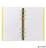 Tervező, naptár és füzet betéttel, A5, FILOFAX "Clipbook Classic Pastel", pasztellsárga