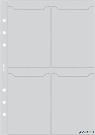 Kalendárium betét, kártyatartó, pocket méret, FILOFAX