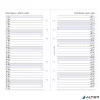 Kalendárium betét, tervező, heti, personal (M) méret, FILOFAX, 2026