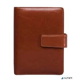  Kalendárium, gyűrűs, betétlapokkal, "L", műbőr, SATURNUS, "223", barna