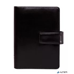   Kalendárium, gyűrűs, betétlapokkal, "L", műbőr, SATURNUS, "223", fekete