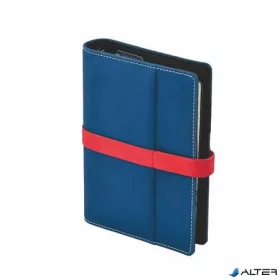   Kalendárium, gyűrűs, betétlapokkal, 'L', műbőr, SATURNUS, '225',kék-piros