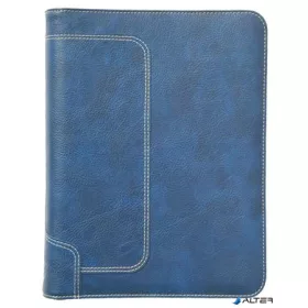   Kalendárium, gyűrűs, betétlapokkal, "L", fényes műbőr, SATURNUS, "227", kék