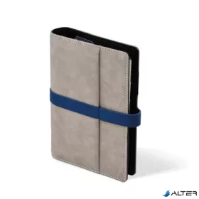   Kalendárium, gyűrűs, betétlapokkal, 'M', műbőr, SATURNUS, '225' szürke-kék