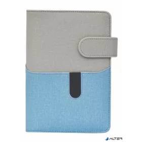   Kalendárium, gyűrűs, betétlapokkal, 'M', műbőr, SATURNUS, '229', szürke-kék