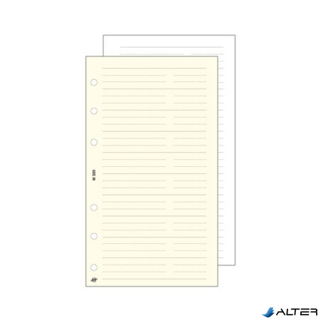 Kalendárium betét, telefon bianco, "M", SATURNUS, fehér