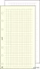 Kalendárium betét, jegyzetlap, "M", kockás, SATURNUS, chamois