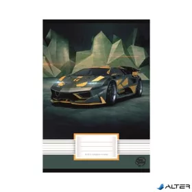   Füzet, tűzött, A5, vonalas, 32 lap, 2. osztály, OPTISCHOOL, "16-32", "Car"