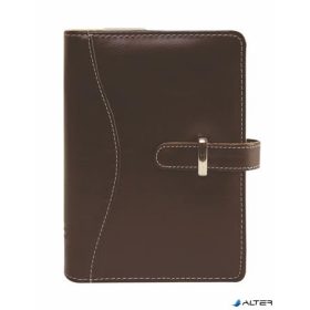   Kalendárium, gyűrűs, betétlapokkal, 'S', műbőr, SATURNUS, '437', barna