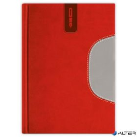   Tárgyalási napló, B5, DAYLINER, 'Memphis', piros-szürke