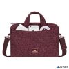 Notebook táska, 14", RIVACASE "Anvik 7921", burgundi vörös