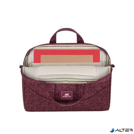 Notebook táska, 14", RIVACASE "Anvik 7921", burgundi vörös