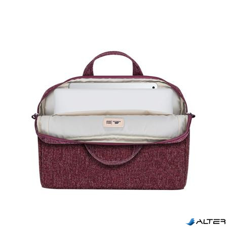 Notebook táska, 14", RIVACASE "Anvik 7921", burgundi vörös