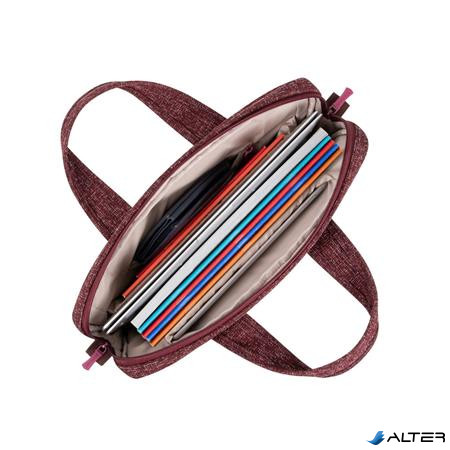 Notebook táska, 14", RIVACASE "Anvik 7921", burgundi vörös