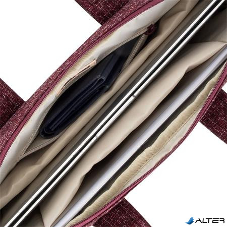 Notebook táska, 14", RIVACASE "Anvik 7921", burgundi vörös
