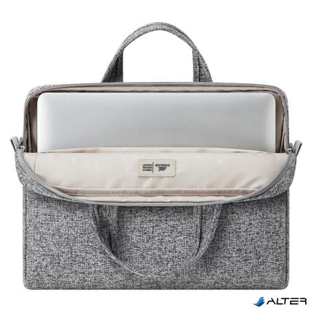 Notebook táska, 14', RIVACASE 'Anvik 7921', világosszürke