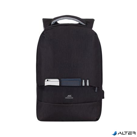 Notebook hátizsák, 15,6", vezeték nélküli egérrel, RIVACASE "Prater 7563", fekete