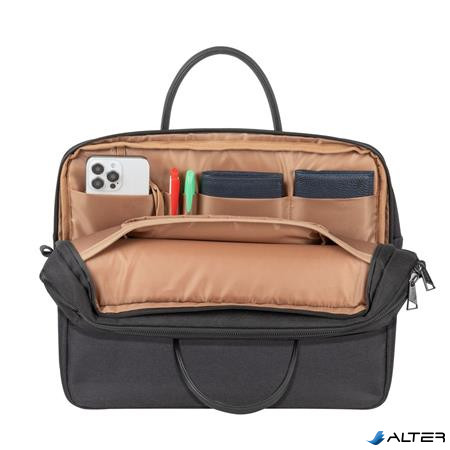 Notebook táska, 15,6' RIVACASE 'Clark ECO 8134', fekete