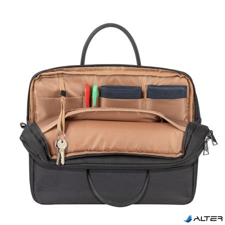 Notebook táska, 15,6' RIVACASE 'Clark ECO 8134', fekete