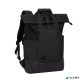 Notebook hátizsák, 15,6", rolltop, 25L, RIVACASE "5321 Dijon", fekete