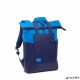 Notebook hátizsák, 15,6", rolltop, 25L, RIVACASE "5321 Dijon", kék