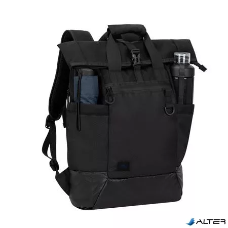 Notebook hátizsák, 15,6", rolltop, 25L, RIVACASE "5321 Dijon", fekete