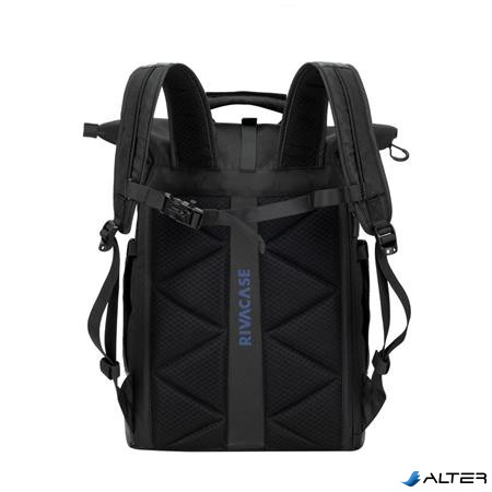 Notebook hátizsák, 15,6", rolltop, 25L, RIVACASE "5321 Dijon", fekete
