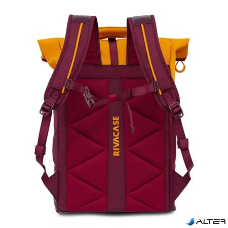 Notebook hátizsák, 15,6", rolltop, 25L, RIVACASE "5321 Dijon", bordó